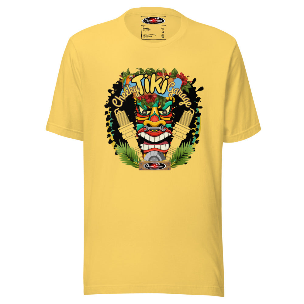 Ocean Avenue - Cheeky Tiki Unisex t-shirt - yellow