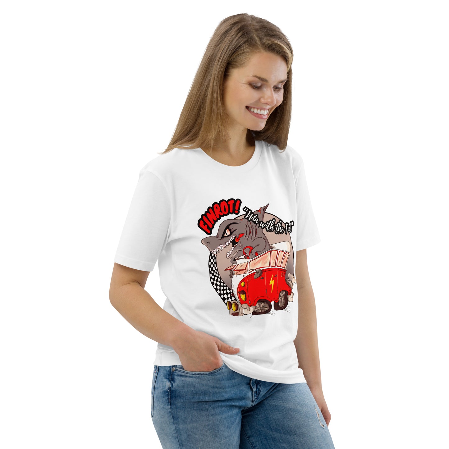 FINROT PREMIUM Unisex organic cotton t-shirt - white