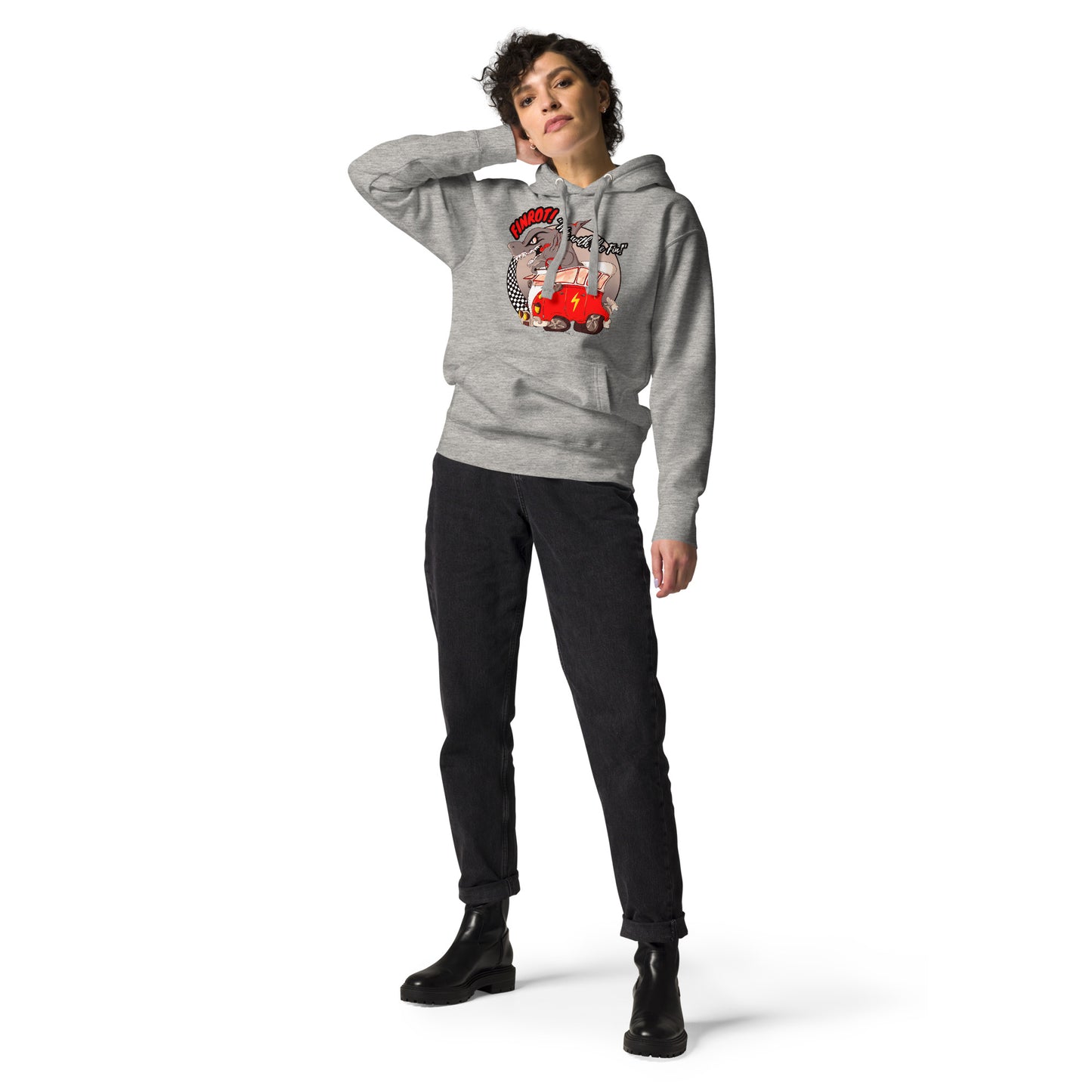 FINROT PREMIUM Unisex Hoodie - grey