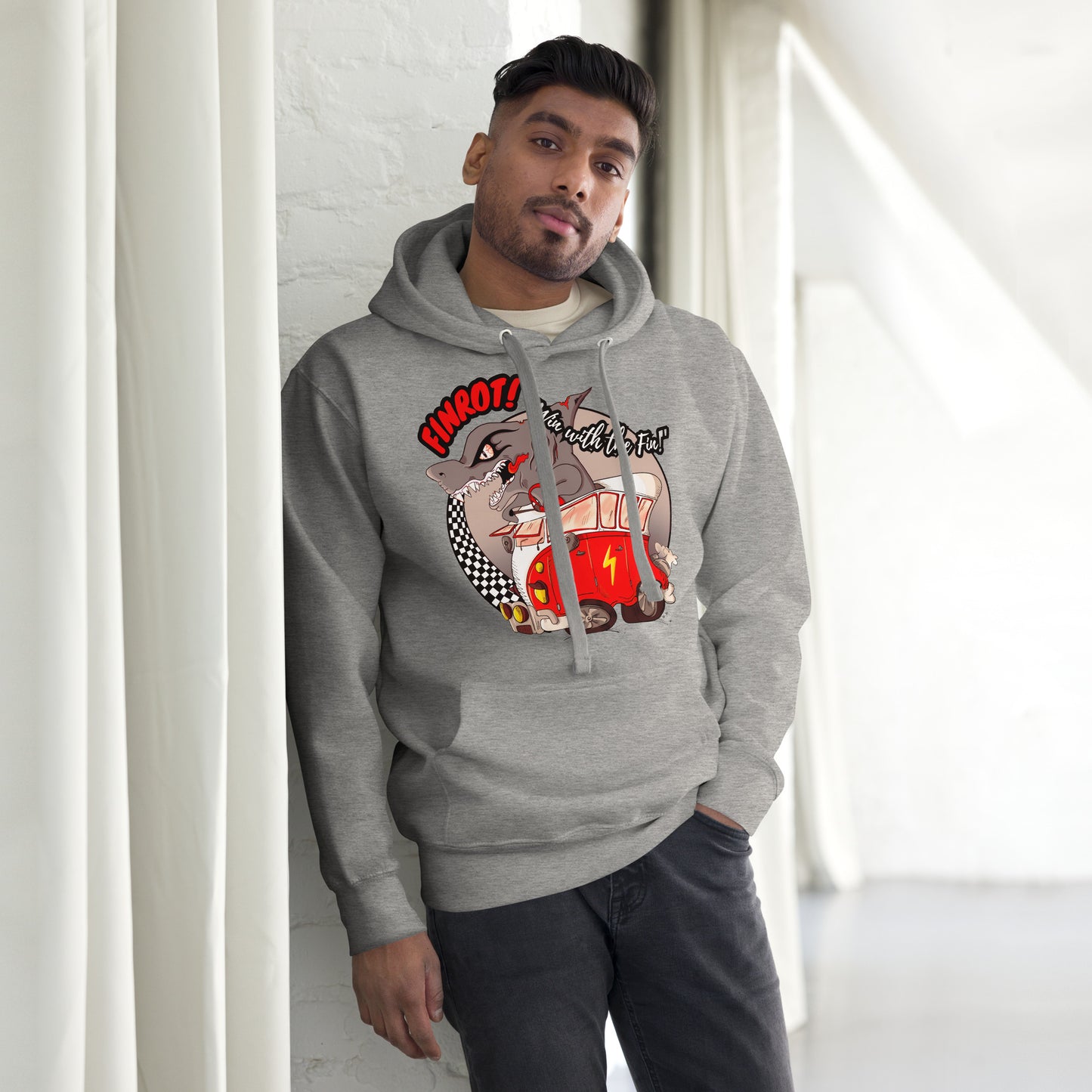 FINROT PREMIUM Unisex Hoodie - grey