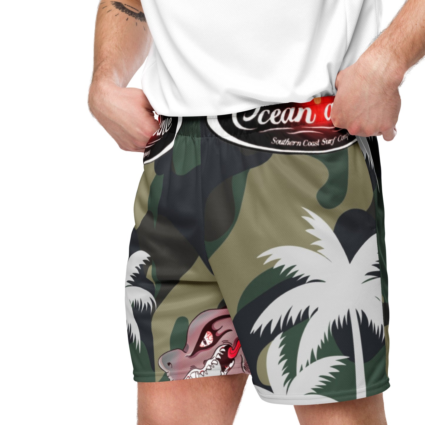 Ocean Avenue + FINROT! Paradise Unisex mesh shorts